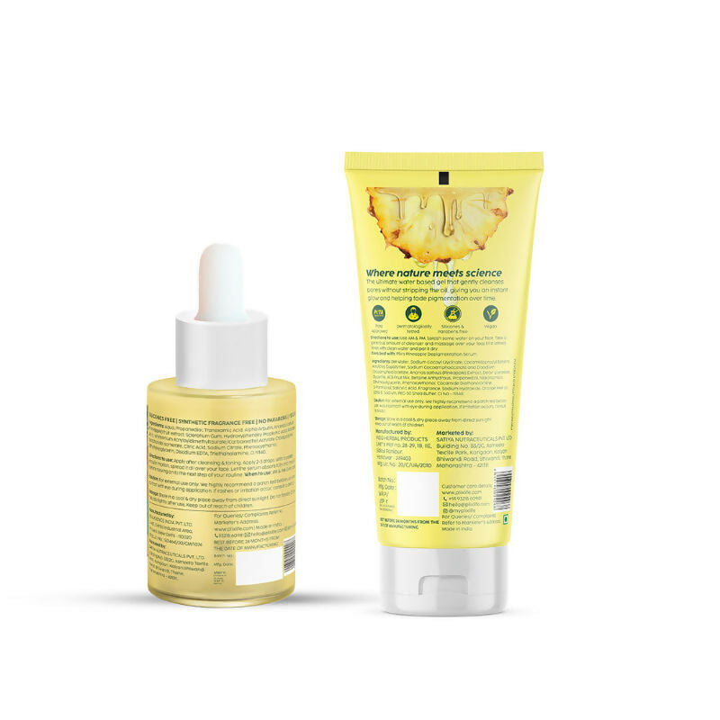 PLIX The Plant Pineapple De-Pigmentation Regime with Juicy Facewash & Serum