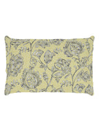 Story@home Cream-Coloured & Grey Floral Microfiber 180 TC Bedsheet & Pillow Cover