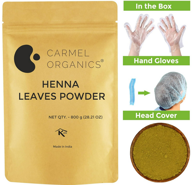 Carmel Organics Henna Leaves Powder For Hair Color Main Image