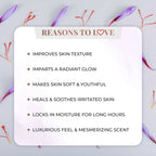 Just Herbs Saffron + Malai Nourishing Body Milk Lotion