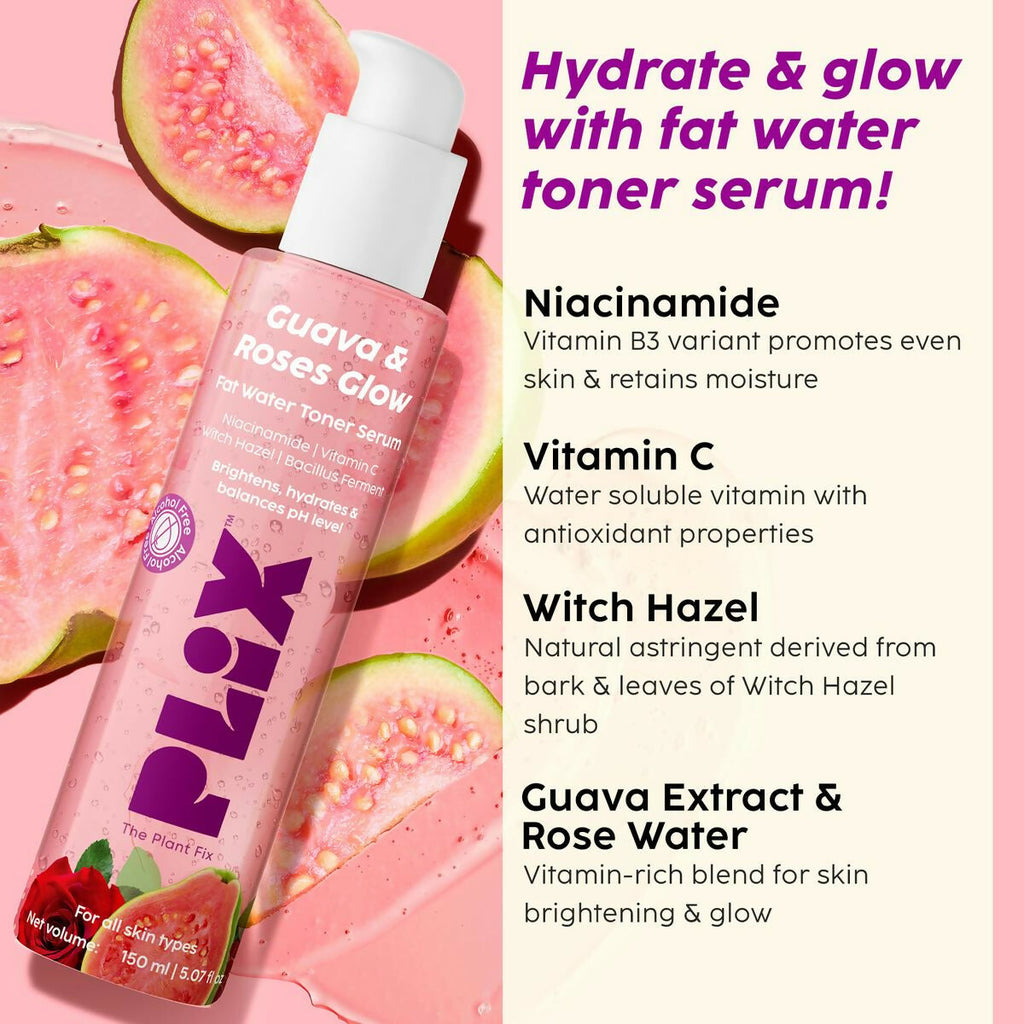 PLIX The Plant Fix Glow bright with Vitamin C Cleanser & 2-in-1 Toner Serum