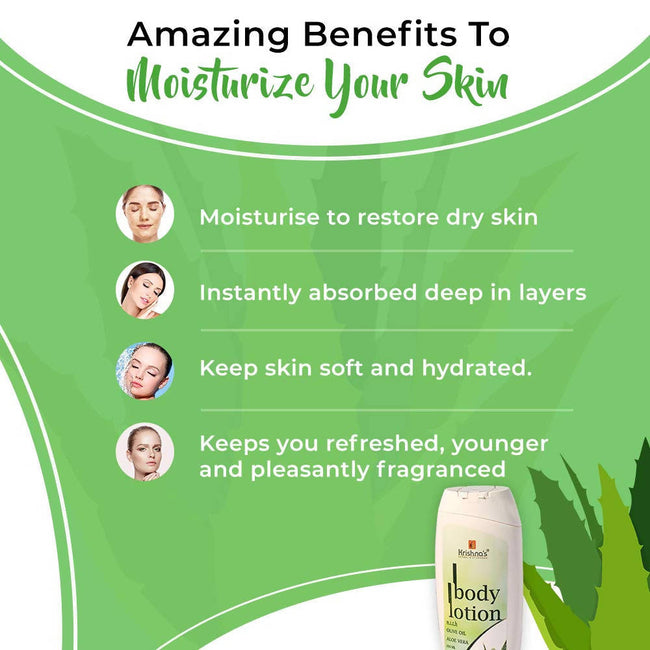 Krishna's Herbal & Ayurveda Body Lotion With Olive Oil Aloe Vera Main Image