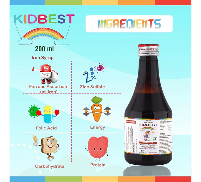 HealthBest Kidbest Iron Syrup Main Image