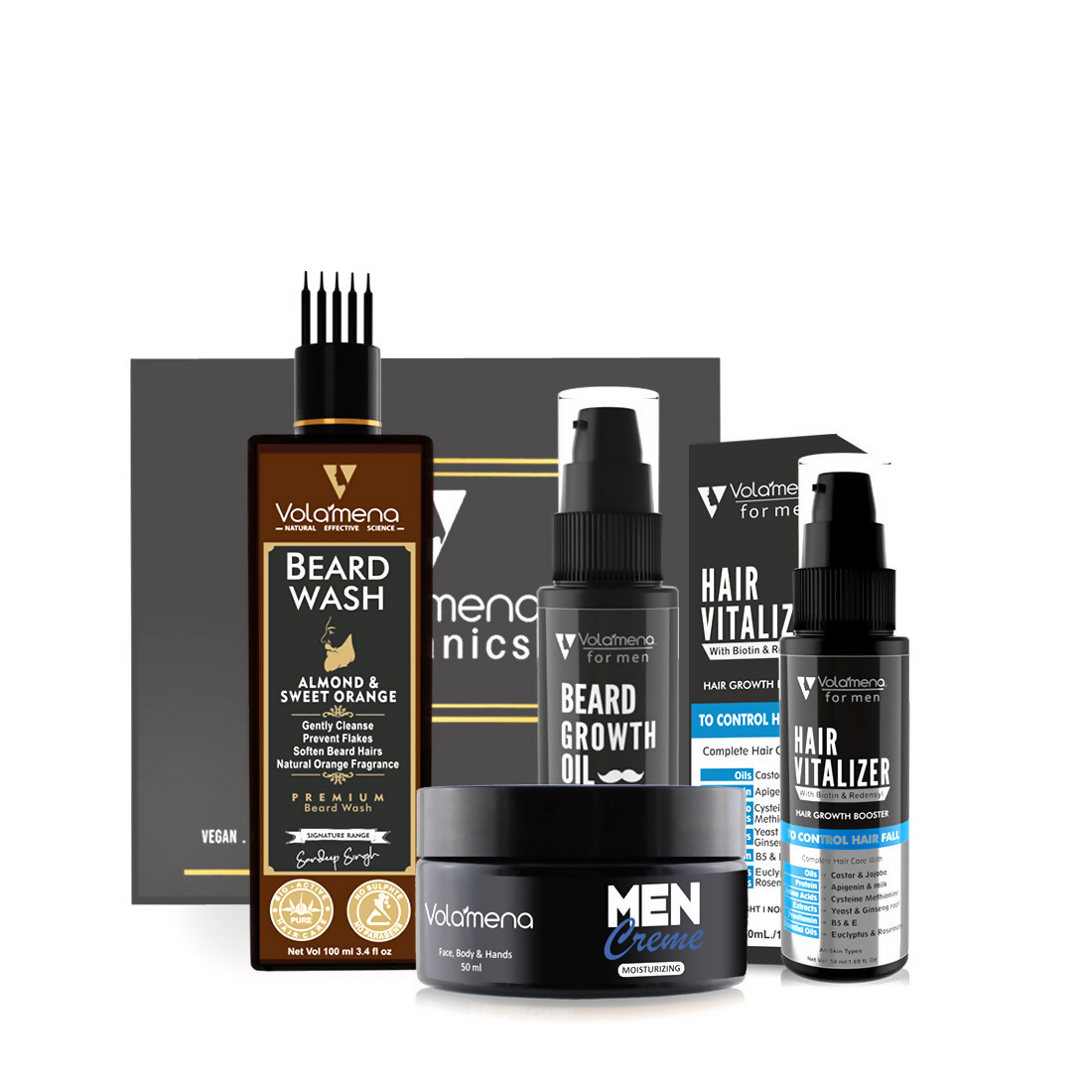 Volamena Beard Care Men Grooming Kit