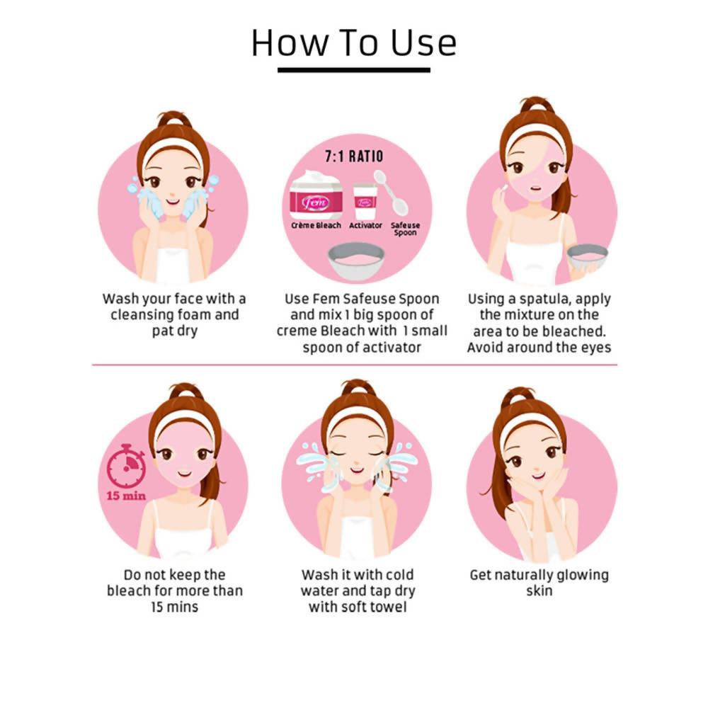 Fem Saffron & Milk Healthy Glow Creme Bleach