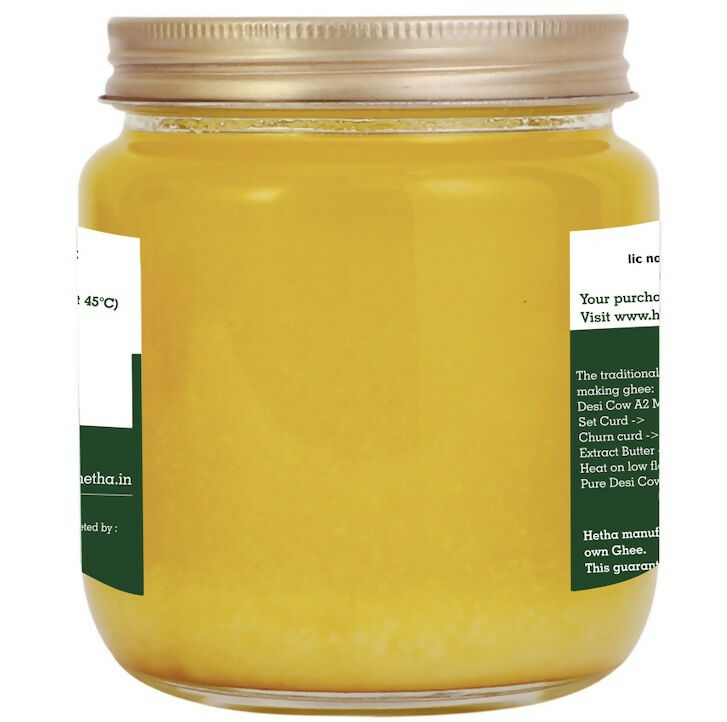 Hetha Desi Cow A2 cultured Bilona Ghee / A2 Ghee | Premium A2 Desi Ghee | Cultured Cow Pure Ghee