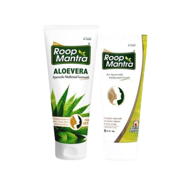 Roop Mantra Face Cream & Neem Face Wash Combo Hover Image