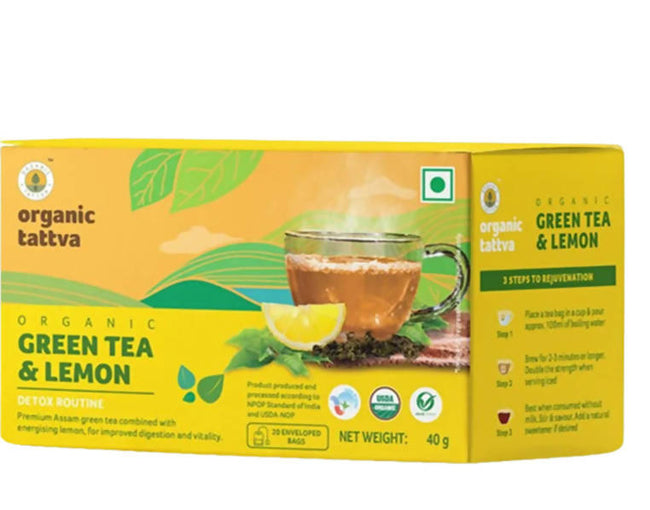 Organic Tattva Green Tea & Lemon Hover Image
