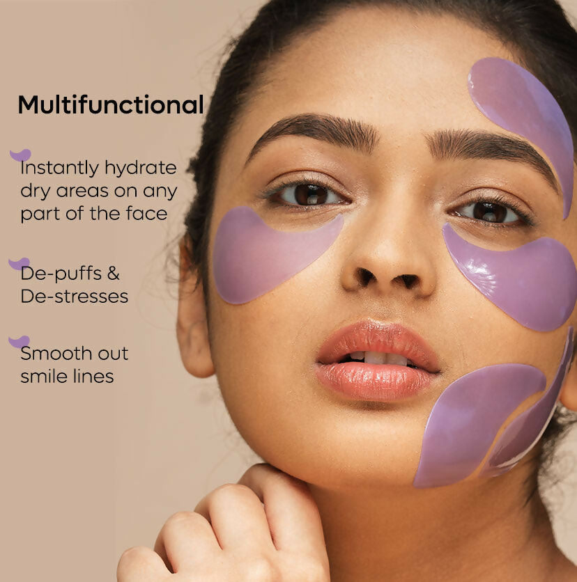 mCaffeine Black Tea Hydrogel Under Eye Patches with Vegan Collagen Peptide - Anti-Ageing