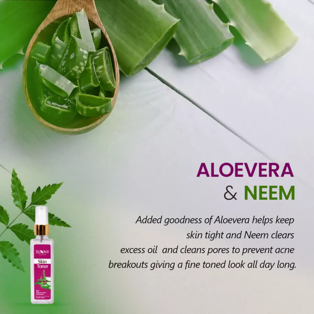 Sunny Skin Toner With Aloevera, Neem & Tulsi