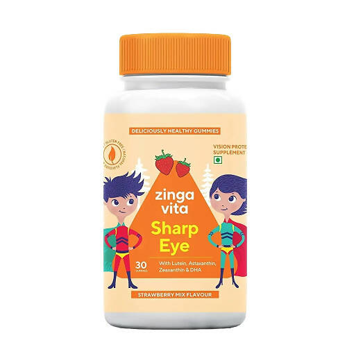 Zingavita Sharp Eye Gummies for Kids (Strawberry Mix Flavor)