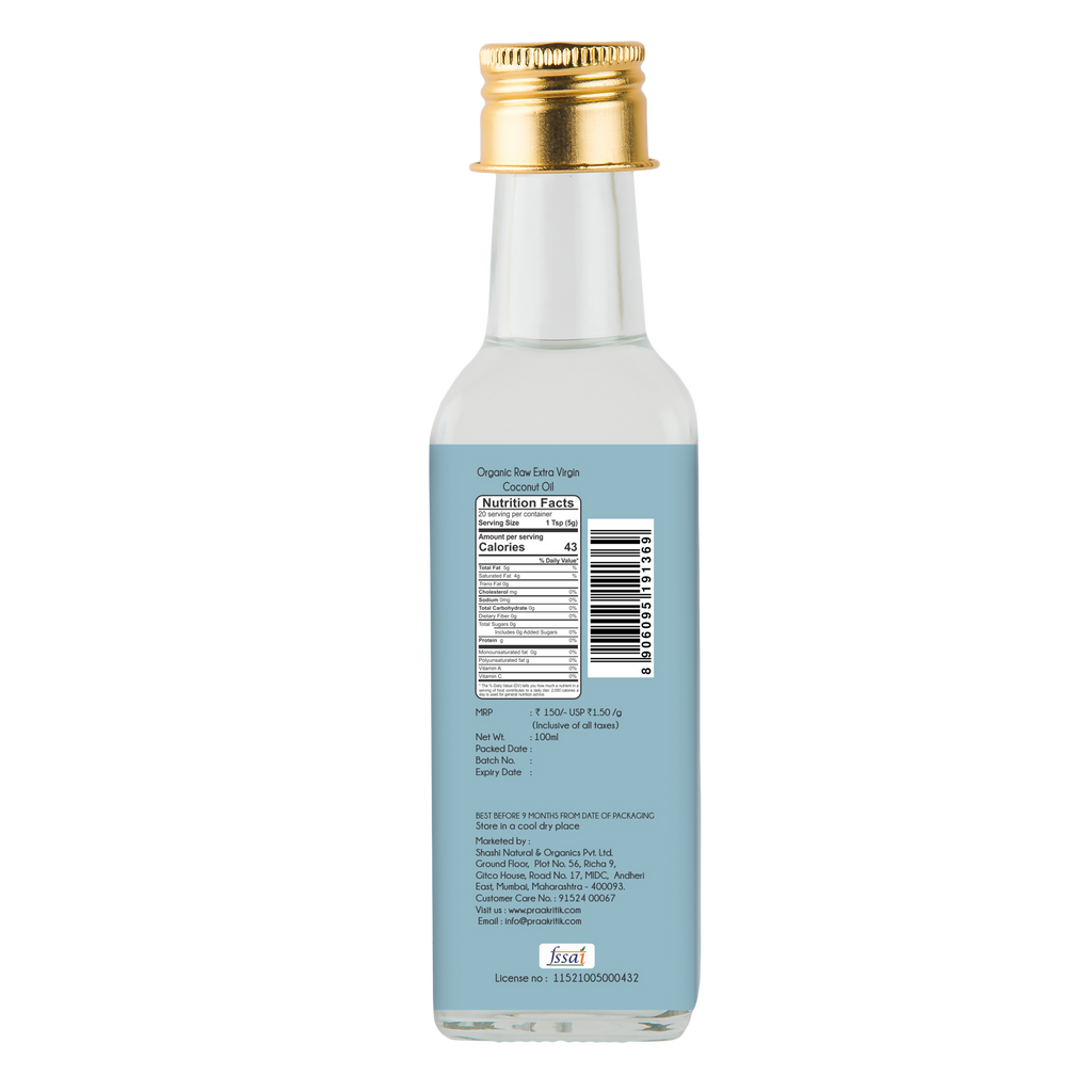 Praakritik Organic Extra Virgin Coconut Oil
