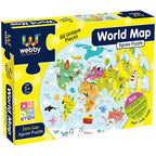 Webby Amazing World Map Jigsaw Floor Puzzle 60 Pcs
