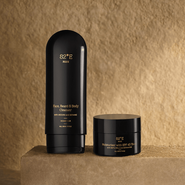 82°E Man By Deepika Padukone The Two-Step Routine Woody Oud Combo Hover Image