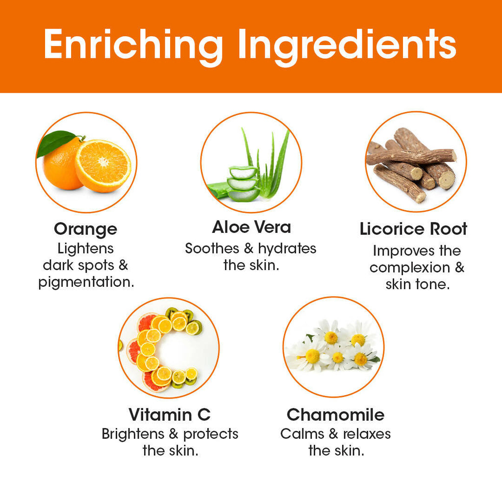 TAC - The Ayurveda Co. Vitamin C Serum Sheet Mask | Natural Skin Brightness