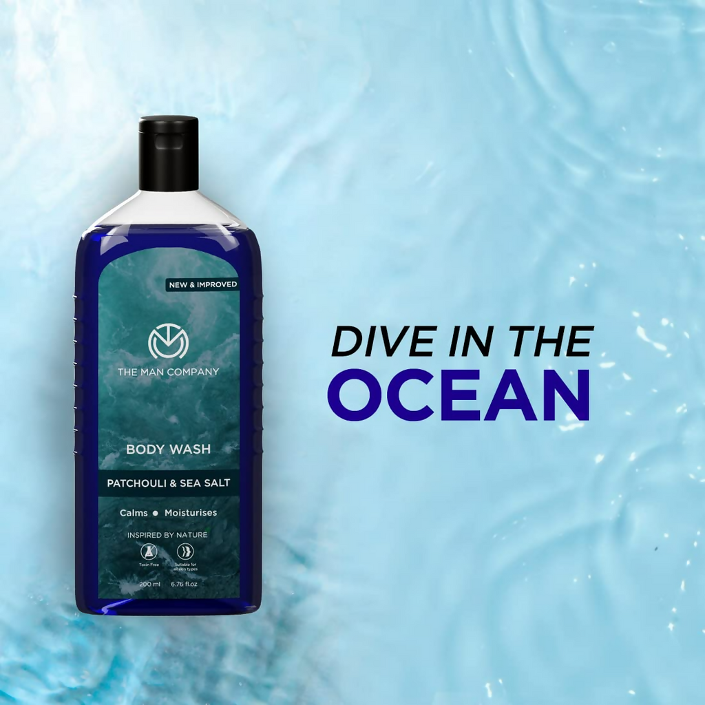 The Man Company Patchouli & Sea Salt Perfumed Body Wash