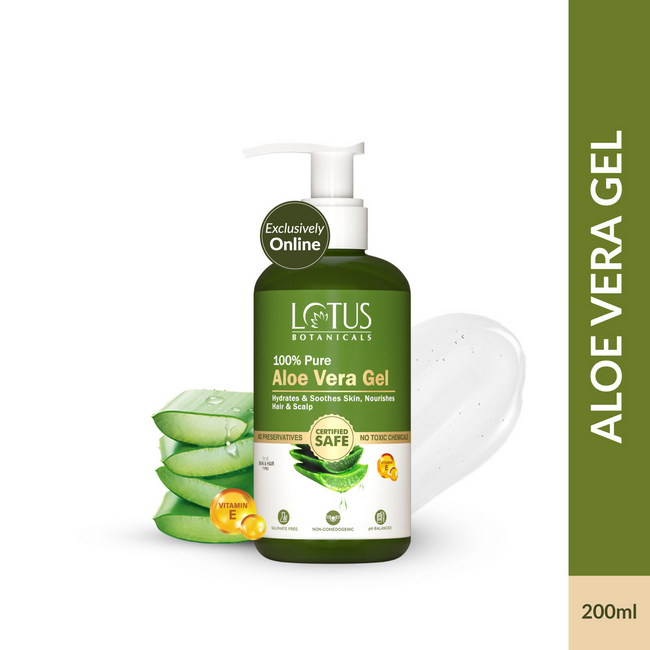 Lotus Botanicals 100% Pure Aloe Vera Gel With Vitamin E Main Image