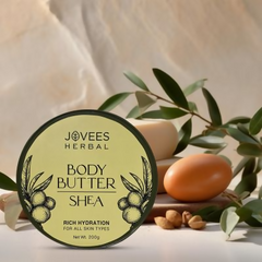 Jovees Shea Body Butter for Dry & Rough Skin Deep Nourishment, Non-Sticky