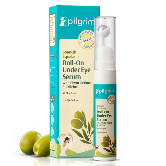 Pilgrim Roll-on Under Eye Cream Massage Roller To Reduce Dark Circles, Puffiness, and Fine Lines Hover Image