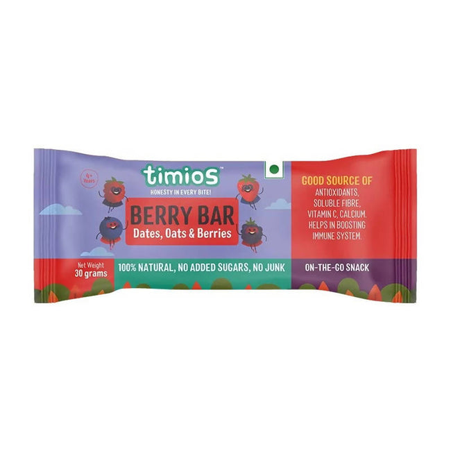 Timios Berry Bar - Dates Oats & Berries Main Image