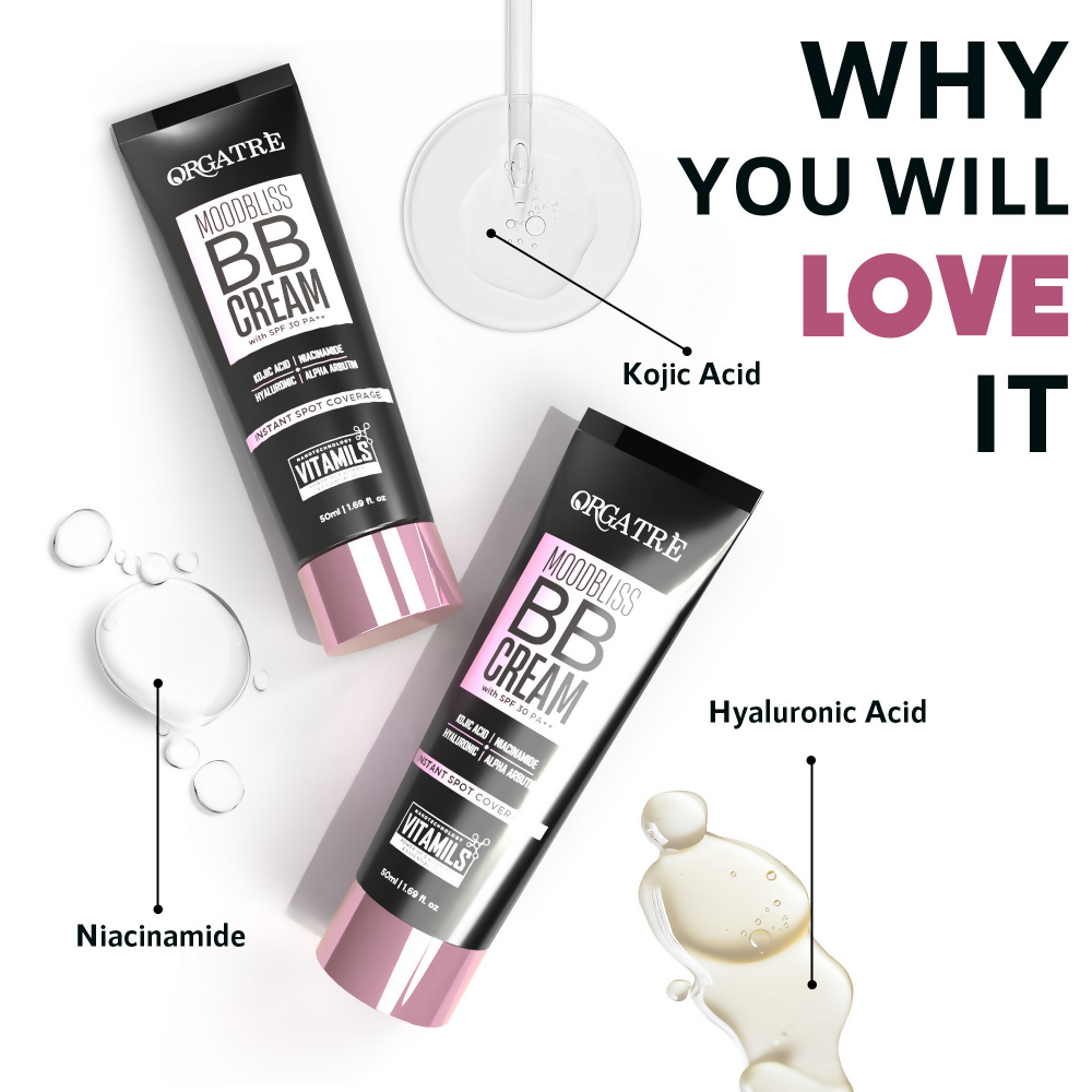 Orgatre Moodbliss BB Cream With SPF 30 PA++ - White Beam-125