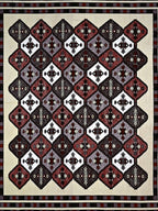 Spangle White & Maroon Ethnic Motifs 260 TC Cotton King Bedsheet with 2 Pillow Covers