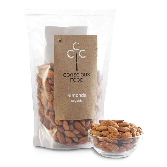 Conscious Food Organic Almonds (Badaam) Main Image