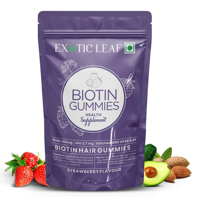 Exotic Leaf Biotin Gummies Hover Image