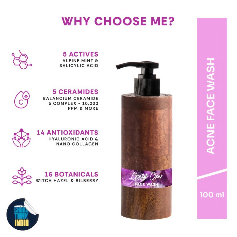 Mintree Certified Organic & Vegan Crystal Clear Anti-Acne Face Wash