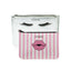 Colorbar Pouch Lips & Lashes Flat Pouches (Set Of Two) - White+Blush Pink