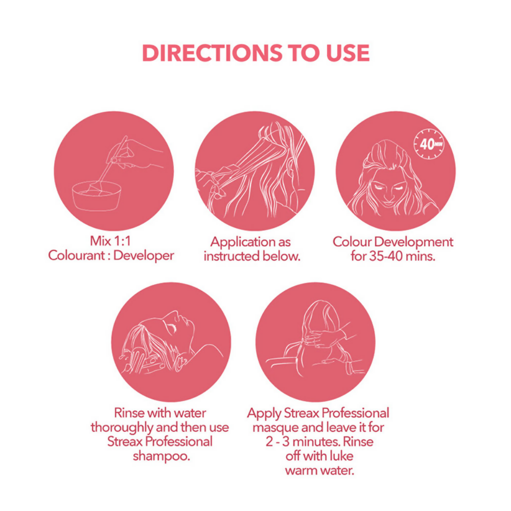 Streax Professional Argan Secrets Permanent Hair Colourant Cream - Dark Brown 3