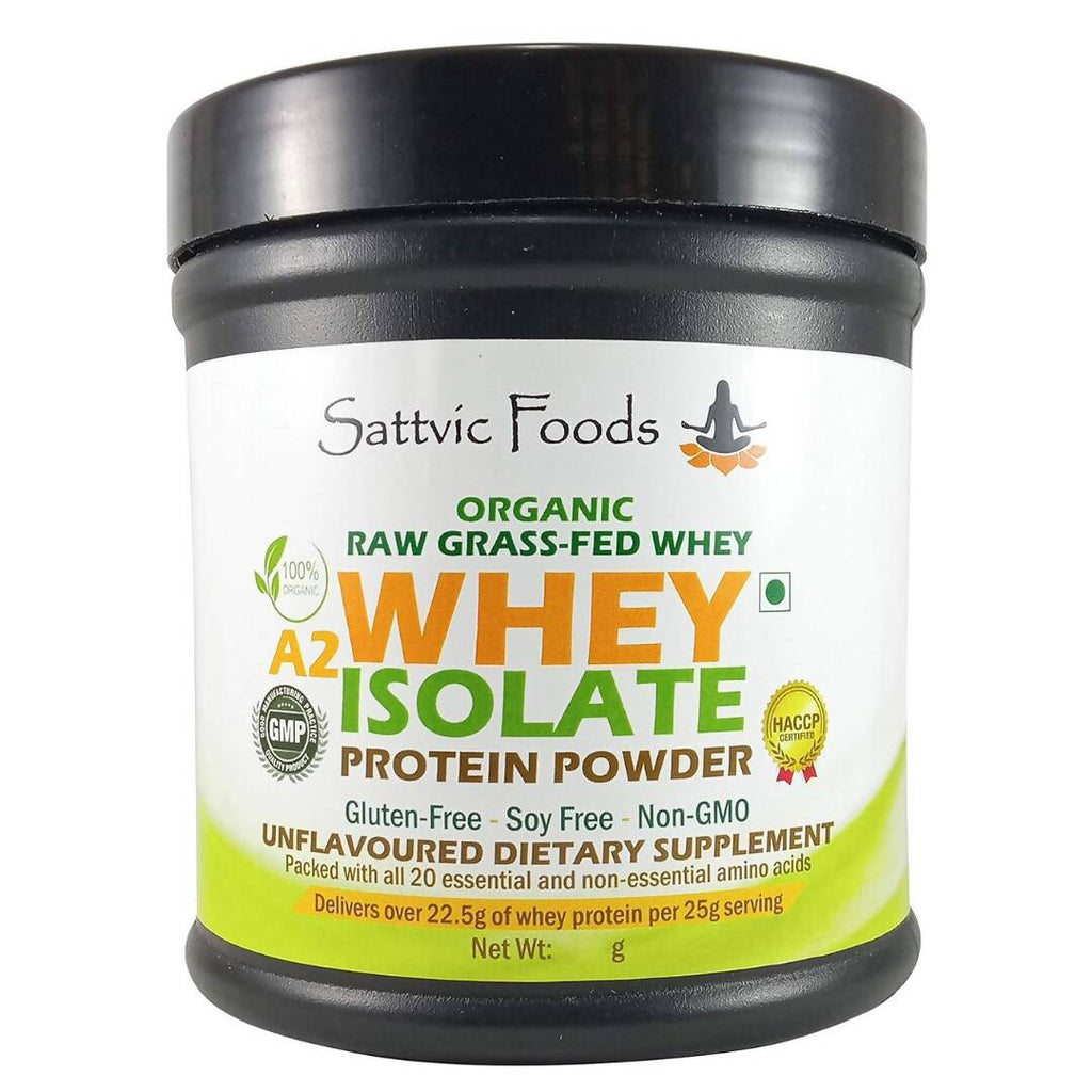 Sattvic Foods Organic A2 Whey Protein Isolate Protein Powder