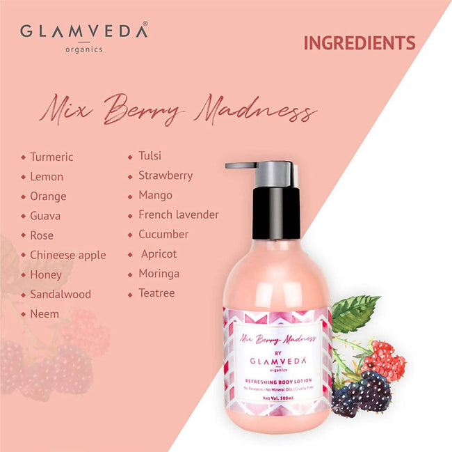 Glamveda Mix Berry Madness Refreshing Body Lotion Main Image