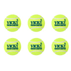 Vicky Yellow Tennis/Cricket Ball Light Multipurposeful Design & Durable Rubber Built