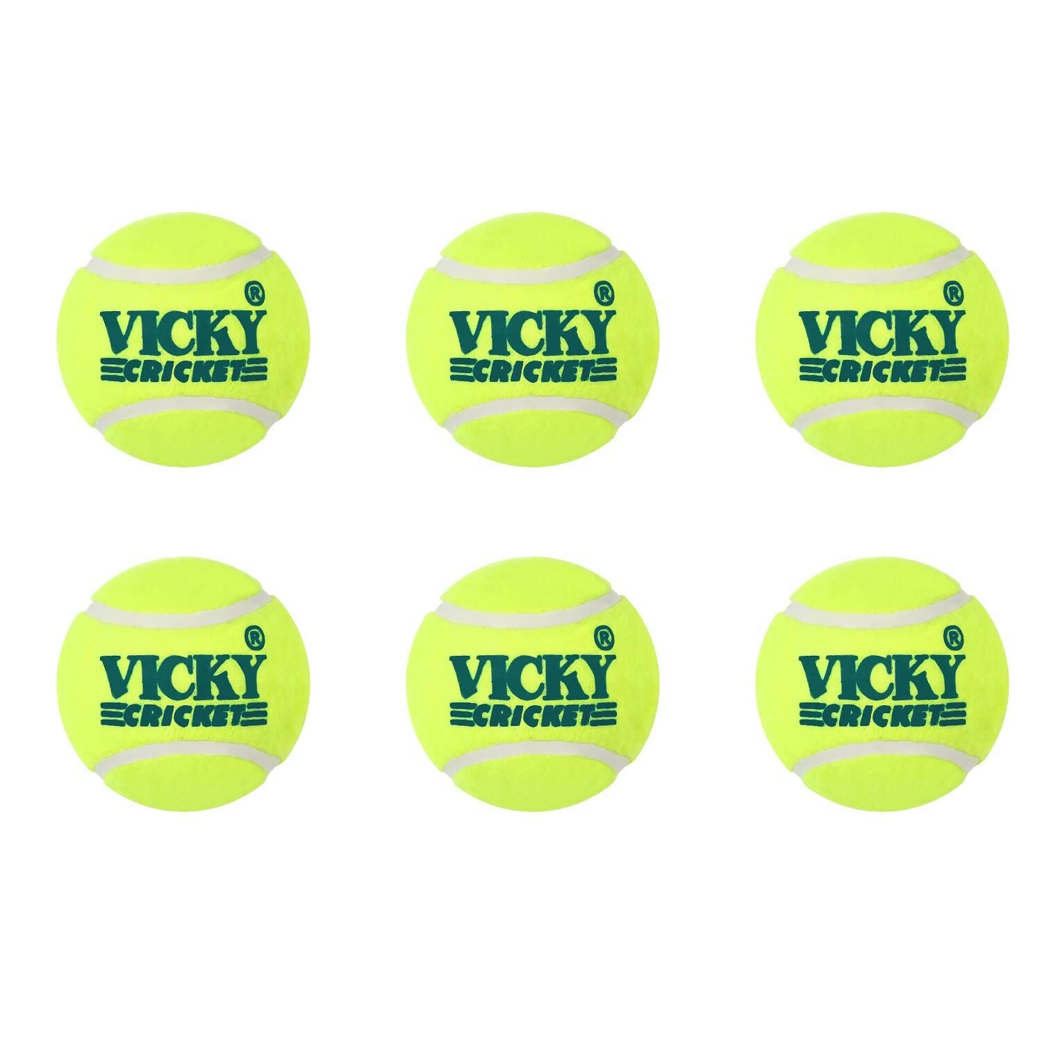 Vicky Yellow Tennis/Cricket Ball Light Multipurposeful Design & Durable Rubber Built