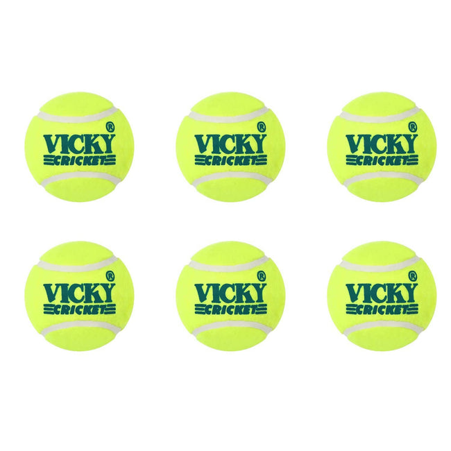 Vicky Yellow Tennis/Cricket Ball Light Multipurposeful Design & Durable Rubber Built Hover Image