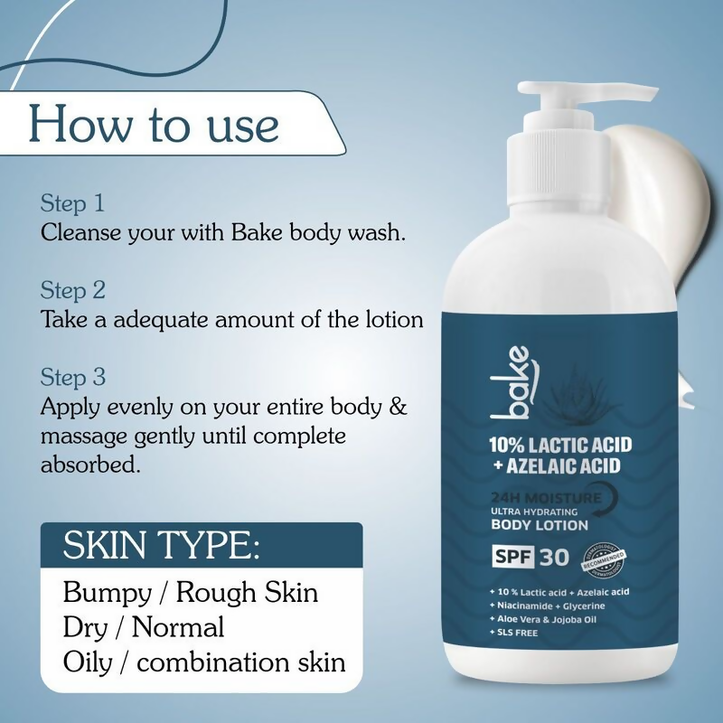 Bake 10% Lactic Acid Body Lotion SPF 30