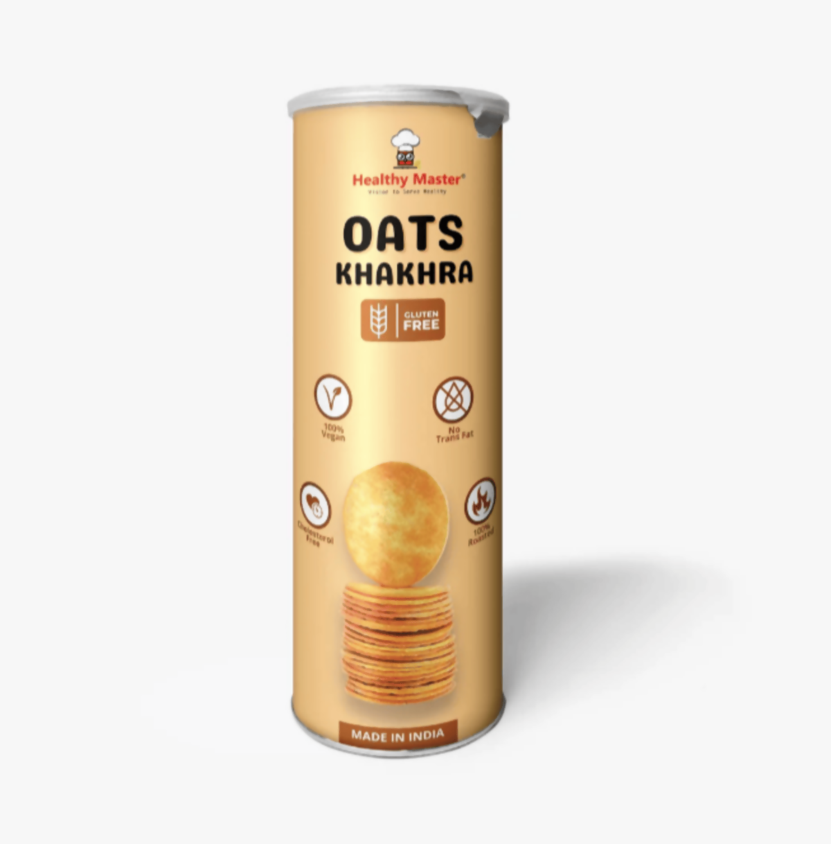 Healthy Master Roasted Oats Khakhra – Coin-Sized Crackers
