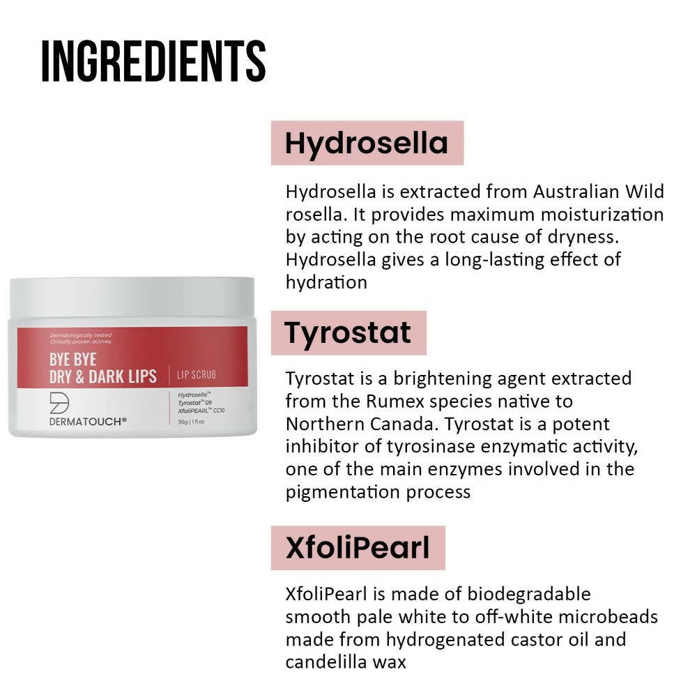 Dermatouch Bye Bye Dry & Dark Lips Lip Scrub