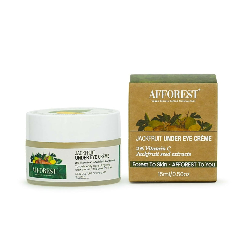 Afforest Jackfruit Under Eye Creme with 2% Vitamin C, 10% Jackfruit Seed