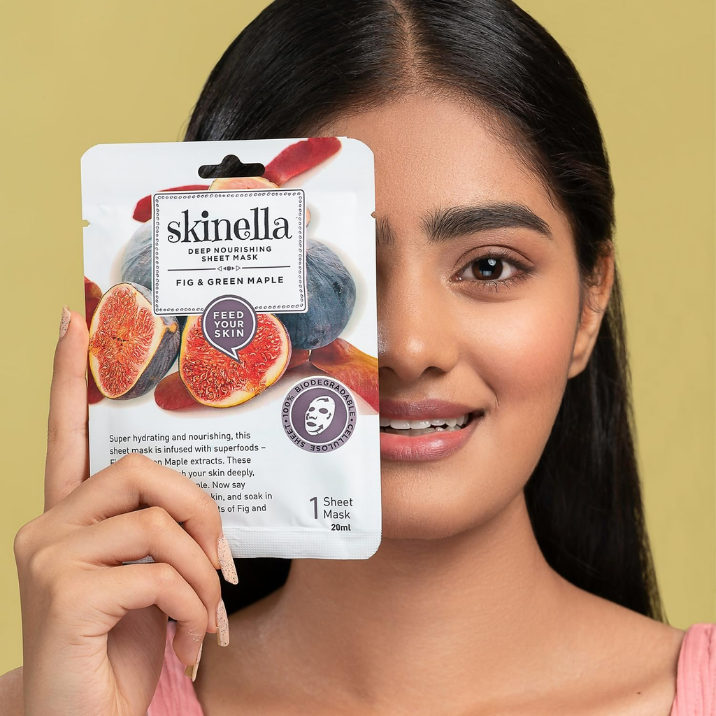 Skinella Deep Nourishing Sheet Mask - Fig & Green Maple