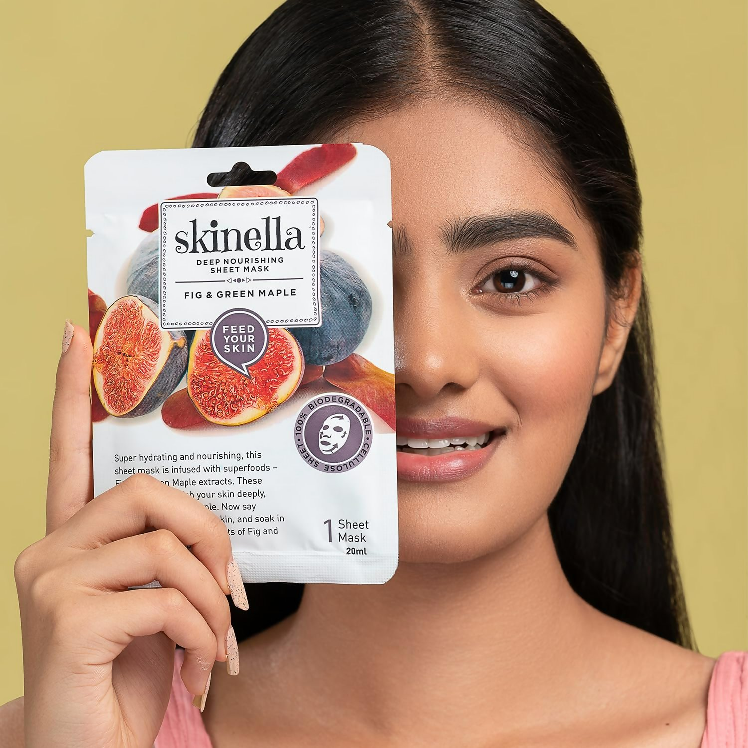 Skinella Deep Nourishing Sheet Mask - Fig & Green Maple