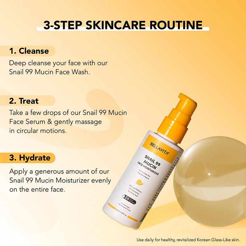 Bella Vita Organic Snail 99 Mucin Face Moisturizer