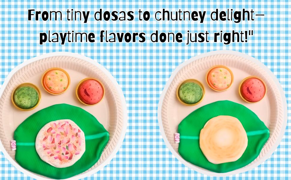 The Small Wonderland Bahubali Set-20 Piece Set-South Indian food inspired Pretend Play Food Toys