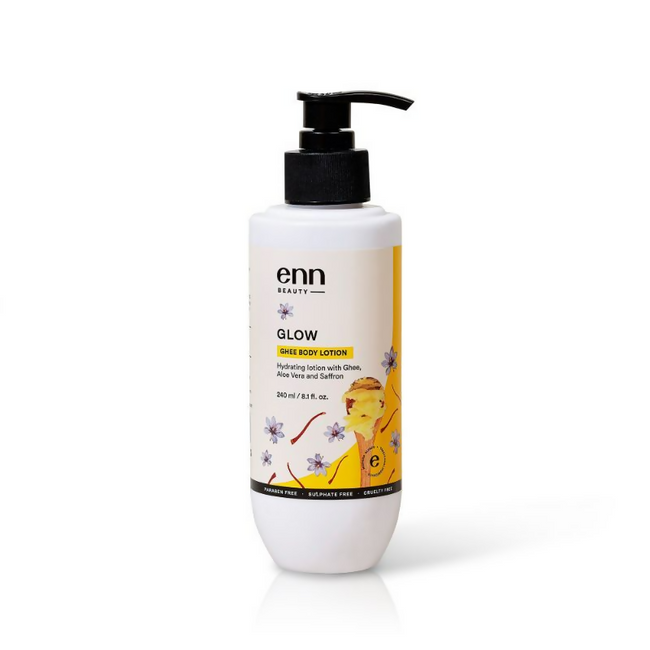 Enn Hydrating Body Lotion Cream With Ghee, Aloe Vera & Saffron Hover Image
