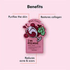 Tonymoly I'M Red Wine Mask Sheet - Korean Skincare