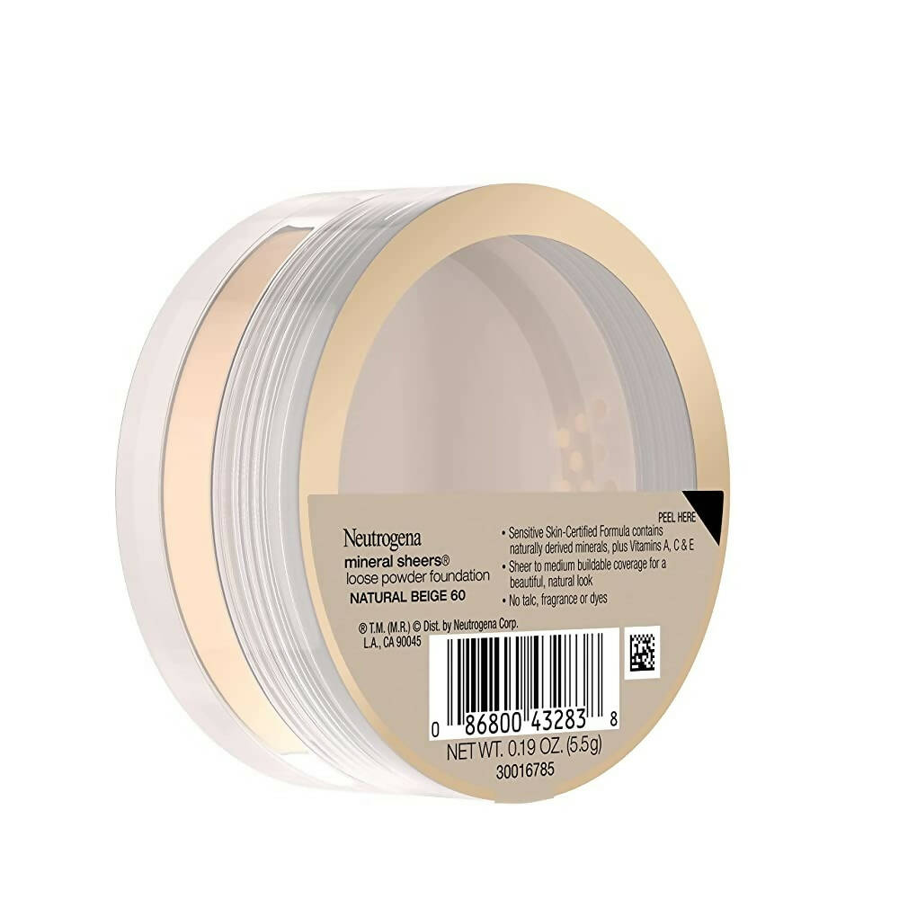 Neutrogena Mineral Sheers Loose Powder Foundation, Natural Beige 60