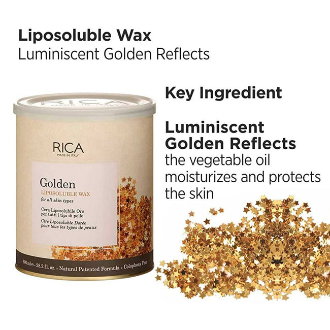 Rica Golden Liposoluble Hair Removal Wax For All Skin Types, With Natural Ingredients Main Image