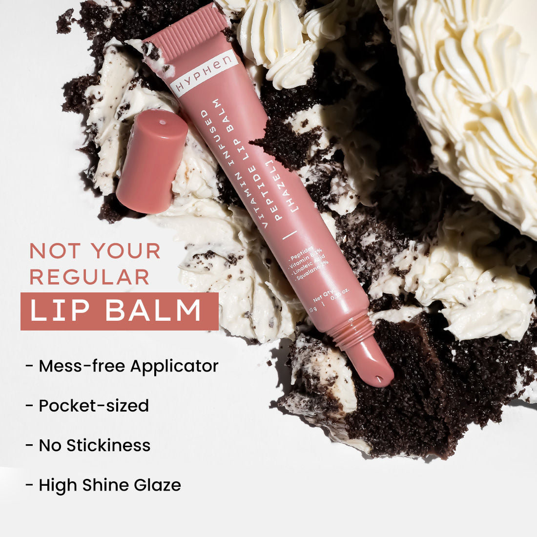 Hyphen By Kriti Sanon Hazel Vitamin Infused Peptide Lip Balm, Hydrate & Moisturize, Smoothen Lips & Repair Moisture Barrier