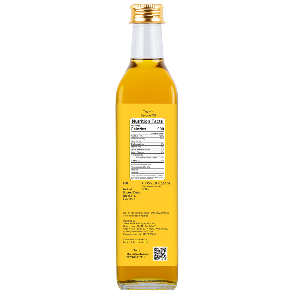 Praakritik Organic Sesame Oil